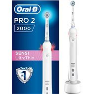 Oral-B Pro 2 Sensi Ultra Thin White Handle - Elektrická zubná kefka