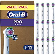 Oral-B 3D White Brush Heads, 12pcs - Toothbrush Replacement Head