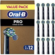 Oral-B Pro Cross Action Black Bürstenköpfe, 12 Stk - Bürstenköpfe für Zahnbürsten