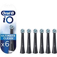 Oral-B iO Ultimate Clean Black Toothbrush Heads, 6 pcs - Toothbrush Replacement Head