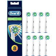 Oral-B CrossAction Brush Head with CleanMaximiser Technology, Pack of 8 - Replacement Head
