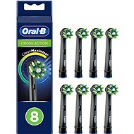Oral-B CrossAction Brush Head with CleanMaximiser Technology, Black Series, Pack of 4 + Oral-B C - Toothbrush Replacement Head