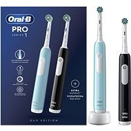 Oral-B Pro Series 1 Braun Design, kék/fekete - Elektromos fogkefe