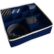 ORDINETT Drawer organizer 30,5 × 30,5 × 10 cm fabric blue - Drawer Organiser