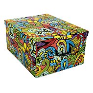 ORDINETT Storage box 47 l FANTASY cardboard 49 × 39 × 25 cm - Storage Box