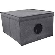 ORDINETT Storage box 50 l L foldable grey 50 × 40 × 25 cm - Storage Box