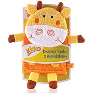 XKKO washcloth with puppet (BA) - Giraffe2 - Washcloth