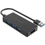 ORICO USB-A Hub 4×USB 3.0 + microUSB input Black - USB Hub