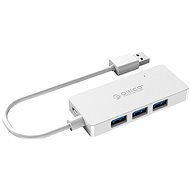 Orico USB-A Hub 4xUSB 3.0 + microUSB Input White - USB Hub