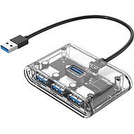 Orico USB-A Hub 4× USB 3.0 Transparent - USB hub