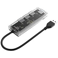 Orico USB-A Hub 4xUSB 3.0 Transparent Thin - USB Hub