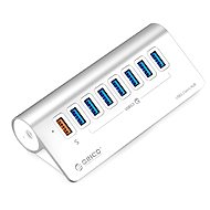 Orico Aluminum Alloy 7-Port USB3.2 Type-A HUB with 1-Port QC18W Fast Charging - USB Hub