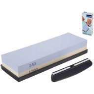 ORION Grinding stone corundum 240/1200 + washer + knife holder - Sharpening Stone