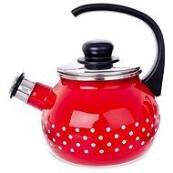 DOT Enamel Teapot with Whistle. 1.75l - Teapot