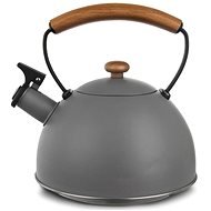 Orion Stainless steel teapot. WOODEN 2,9 l grey - Teapot