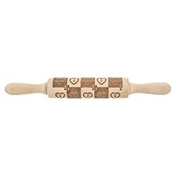 ORION Váleček dřevo Dekor d. 16/33 cm SRDCE - Rolling Pin