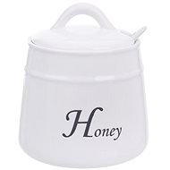Porzellangefäß für Honig + Löffel HONEY - Dose