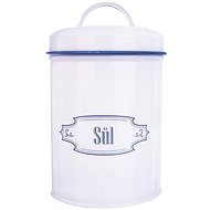 SALT BLUE LINE Round Metal Box diameter of 11cm - Storage Jar