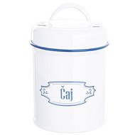 BLUE LINE Round TEA Metal Box diam. 9cm - Storage Jar
