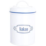 Round metal box diameter of 11cm COCOA BLUE LINE - Storage Jar