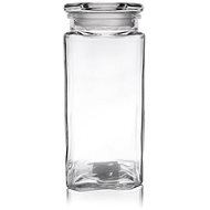 Glass Jar with Lid 1.8l Square - Container
