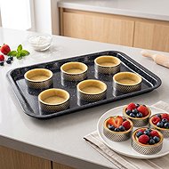 ORION Tartlet mould/rim diameter 7 cm 6 pcs stainless steel - Cookie-Cutter