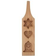 3 STAR Wooden Mould with Pattern - Cookie-Cutter