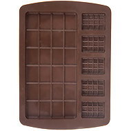 ORION Forma Čokoláda tabulky 5 × mini + 1 × maxi hnědá, silikon - Baking Mould
