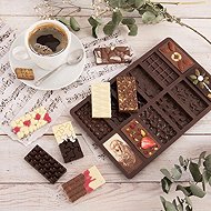 ORION Chocolate table mould 12 brown silicone - Baking Mould