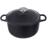 ORION Pot 3,3 l with lid cast iron SMALT - Pot