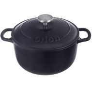 ORION Pot 5,2 l with lid cast iron SMALT - Pot