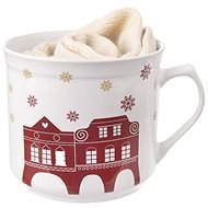 Ceramic Mug WINTER CITY 0.5l + GOLD Socks - Mug