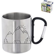 ORION Mug 0,35 l mountain double wall + carabiner, stainless steel - Mug