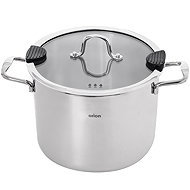 ORION Stainless steel pot VENICE 2,3 l lid glass - Pot