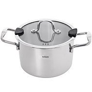 ORION Stainless steel casserole VENICE 2,3 l lid glass - Casserole Pot