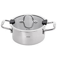 ORION Stainless steel casserole VENICE 3 l lid glass - Casserole Pot