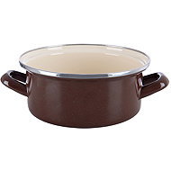 ORION BROWN Enamel casserole Lem 1,6 l - Casserole Pot