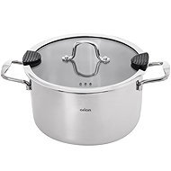 ORION Stainless steel casserole VENICE 4,3 l lid glass - Casserole Pot