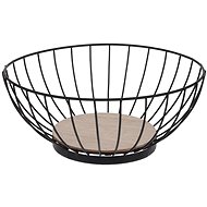 Fruit Basket Metal/Wooden, diameter of 28cm - Basket