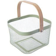 ORION Basket metal/bamboo GREENISH 27 × 24,5 × 16,5 cm - Bread Basket