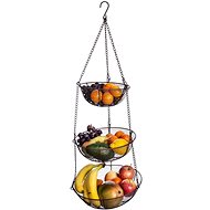 Fruit Basket Wire 3 BROWN Hanging - Basket