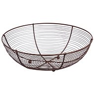Fruit Wire Basket Diameter of 30cm BROWN - Basket