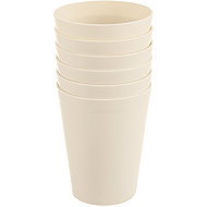 ORION Becher SANDY 0,3 l 6 Stk. cremefarben Kunststoff - Trinkbecher