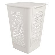 ORION Laundry Basket with Lid UH BLUMA 50l WHITE - Laundry Basket