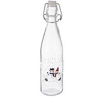 ORION Bottle with clip closure SNĚHULÁK 0,52 l glass/metal - Liquor Bottle