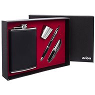ORION Stainless steel pocket bottle MEN set of 4 pcs - Hip Flask