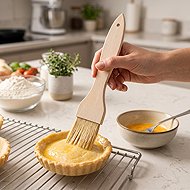 ORION Flat wooden masher 20 cm - Pastry Brush