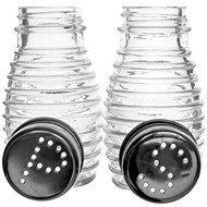 Salt and Pepper Set, Glass/Stainless-steel - Condiments Tray