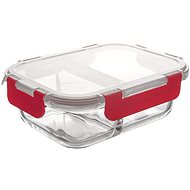 ORION Divided baking dish 23,5 × 18 × 7,5 cm borosil. glass/UH lid - Baking Pan