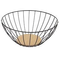 Orion Košík na ovoce kov/dřevo RADKA pr. 28 cm   - Bread Basket